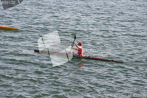 Image of boy doing canoe