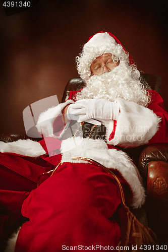 Image of Portrait of Man in Santa Claus Costume