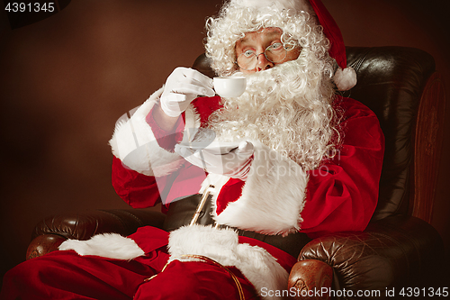 Image of Portrait of Man in Santa Claus Costume