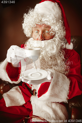 Image of Portrait of Man in Santa Claus Costume