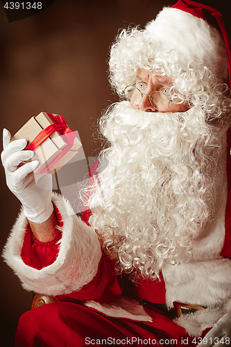Image of Portrait of Man in Santa Claus Costume