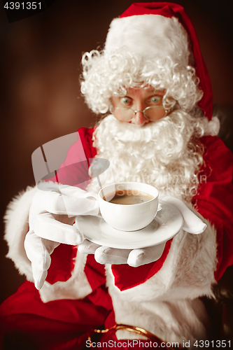 Image of Portrait of Man in Santa Claus Costume