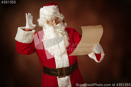 Image of Portrait of Man in Santa Claus Costume