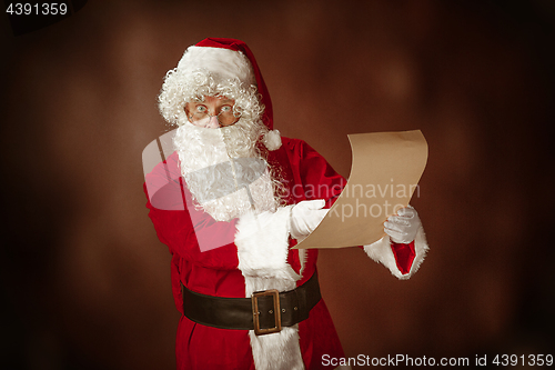 Image of Portrait of Man in Santa Claus Costume