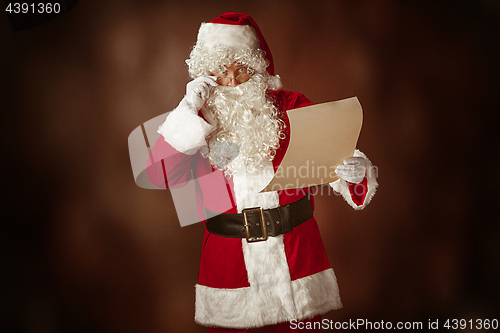 Image of Portrait of Man in Santa Claus Costume