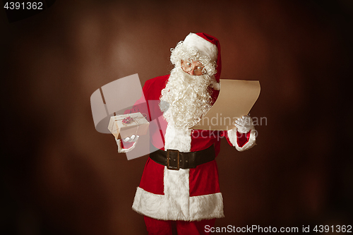 Image of Portrait of Man in Santa Claus Costume