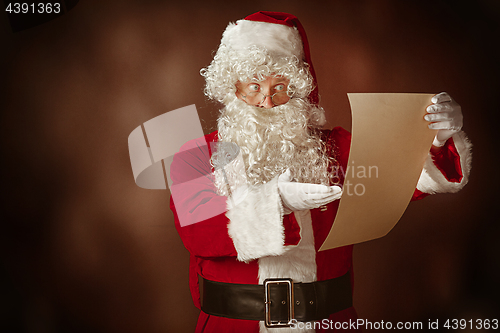 Image of Portrait of Man in Santa Claus Costume