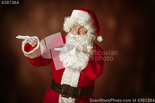 Image of Portrait of Man in Santa Claus Costume