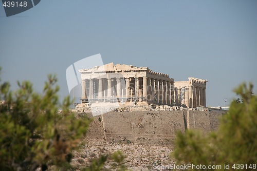 Image of trees and acropolis