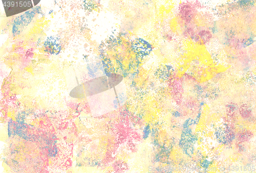 Image of Pastel coloured abstract paint daubs