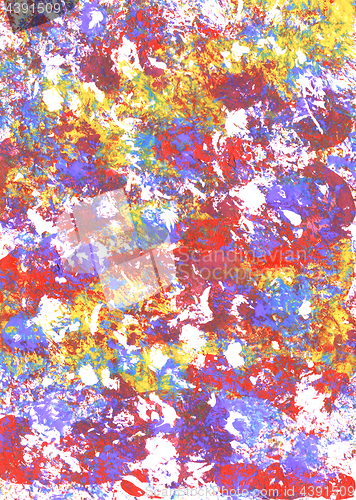 Image of Multi-coloured abstract textured paint marks