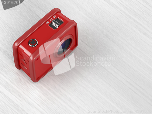 Image of Red action camera