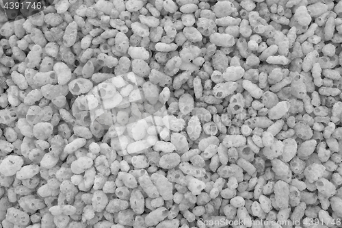 Image of Crisped puffed rice breakfast cereal background