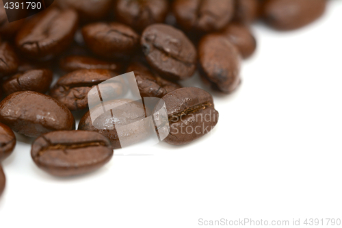 Image of Close-up of roasted coffee beans