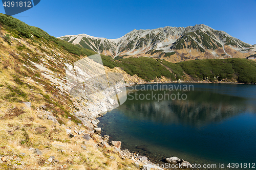 Image of Mikurigaike pond in the Tateyama at Japan