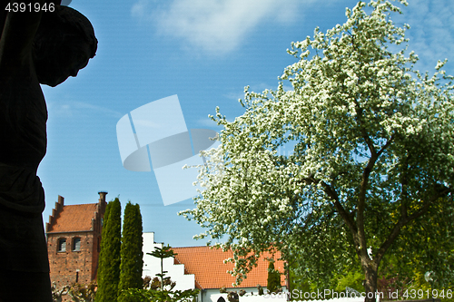 Image of Sollerod church in spring