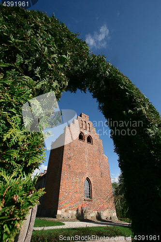 Image of Blovstrød church in 2005