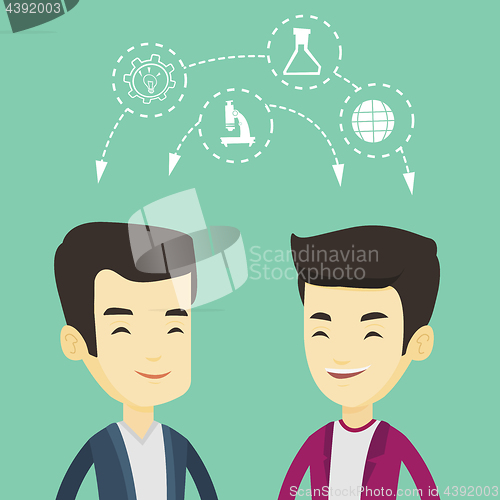 Image of Students sharing with the ideas.