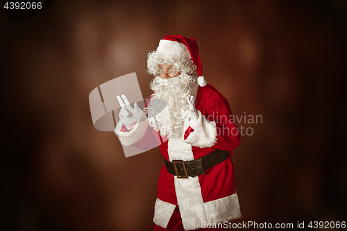 Image of Portrait of Man in Santa Claus Costume