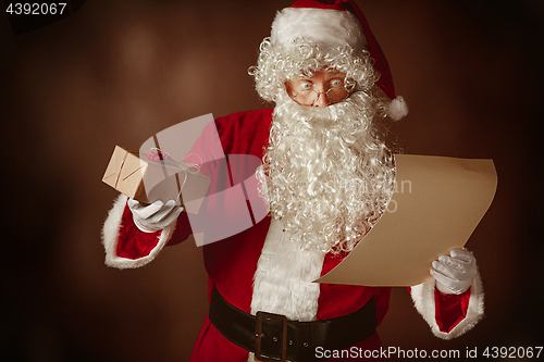 Image of Portrait of Man in Santa Claus Costume