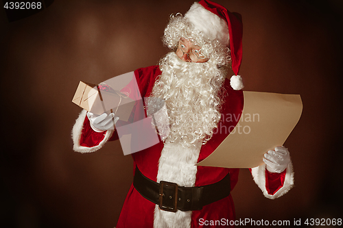 Image of Portrait of Man in Santa Claus Costume