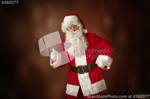 Image of Portrait of Man in Santa Claus Costume