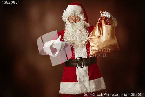 Image of Portrait of Man in Santa Claus Costume