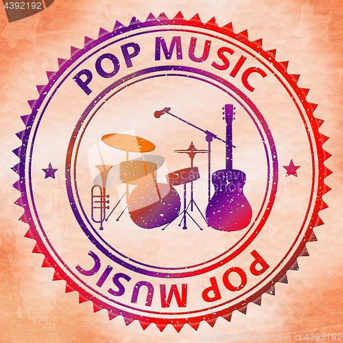 Image of Pop Music Means Sound Tracks And Melodies