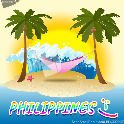 Image of Philippines Holiday Shows Summer Time And Beach