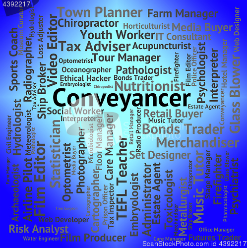 Image of Conveyancer Job Indicates Real Estate And Attorney