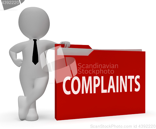 Image of Complaints Folder Shows Frustrated Administration And Criticism 