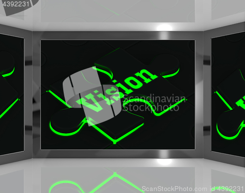 Image of Vision On Screen Showing Predictions