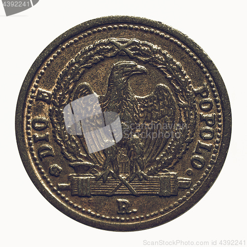 Image of Vintage Italian coin