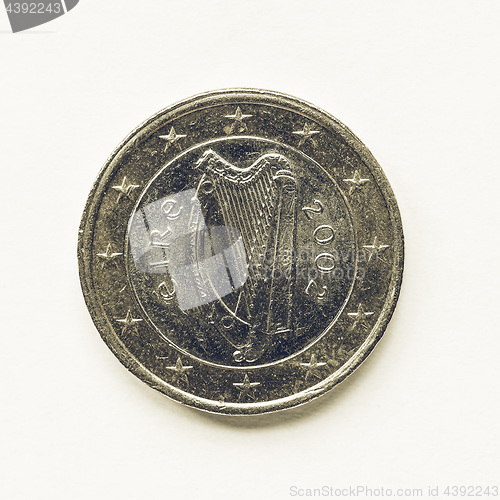 Image of Vintage Irish 1 Euro coin