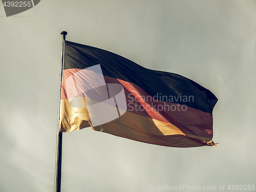 Image of Vintage looking German flag