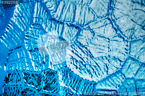 Image of blue ice background