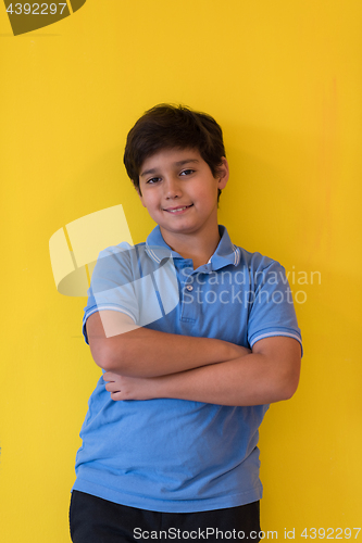 Image of Portrait of a happy young boy