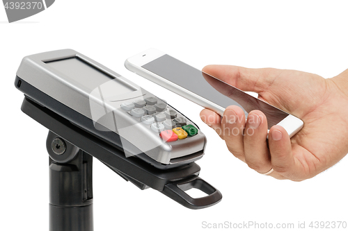 Image of Contactless payment with NFC technology