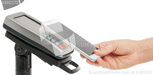 Image of Contactless payment with NFC technology