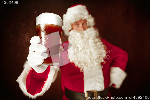 Image of Portrait of Man in Santa Claus Costume