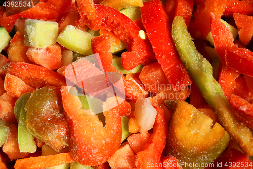 Image of Assortment of mixed frozen vegetables 