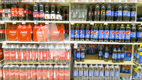 Image of Coca Cola and Pepsi soda drinks