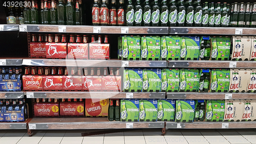 Image of Beer shelf shop