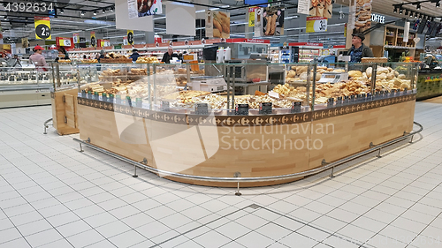 Image of Pastry department in a supermarket