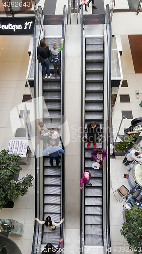 Image of Mall escalators