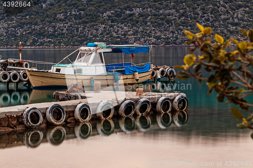 Image of Boat in small fishers village