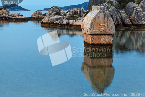 Image of Lycian tombs in Kalekoy. Simena.