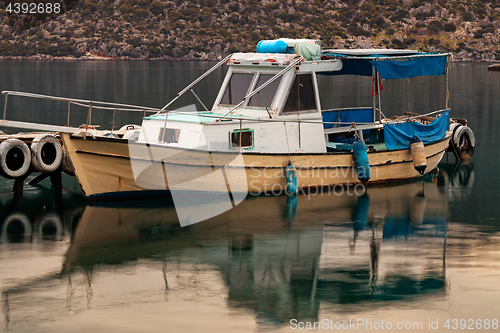 Image of Boat in small fishers village