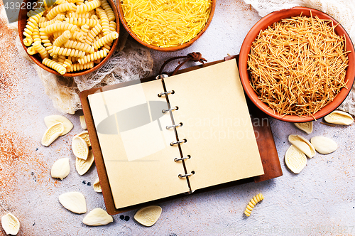 Image of raw pasta