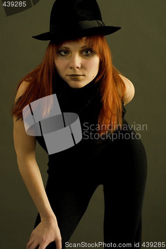 Image of Portrait of the girl with a hat